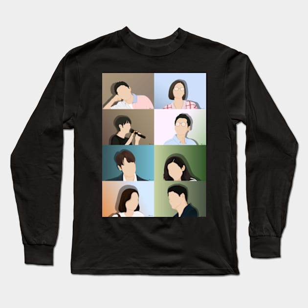 Hospital Playlist Korean drama Long Sleeve T-Shirt by ayshatazin